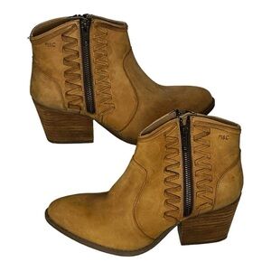Musse & Cloud Women’s Brown Leather Athya Ankle Boots